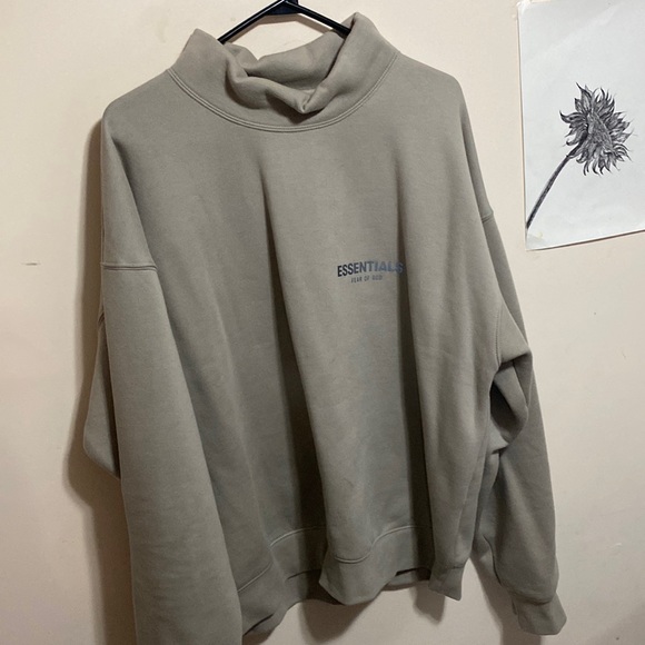 Mockneck Pullover. Essentials by Fear of God - Picture 1 of 3